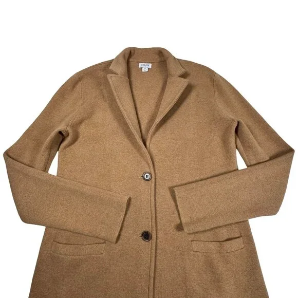J. Crew Schoolboy Sweater Blazer Camel Sz S Preppy Heritage Minimalist Chic - Picture 7 of 14